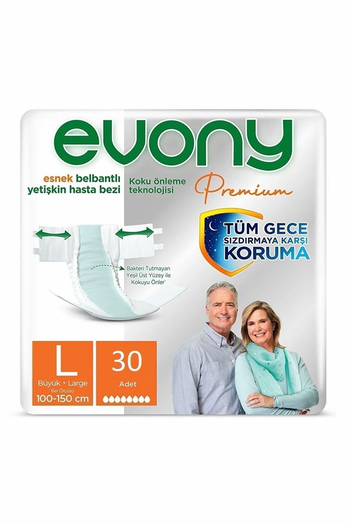 Evony  Premium Yetişkin Bezi Large 30 Adet-