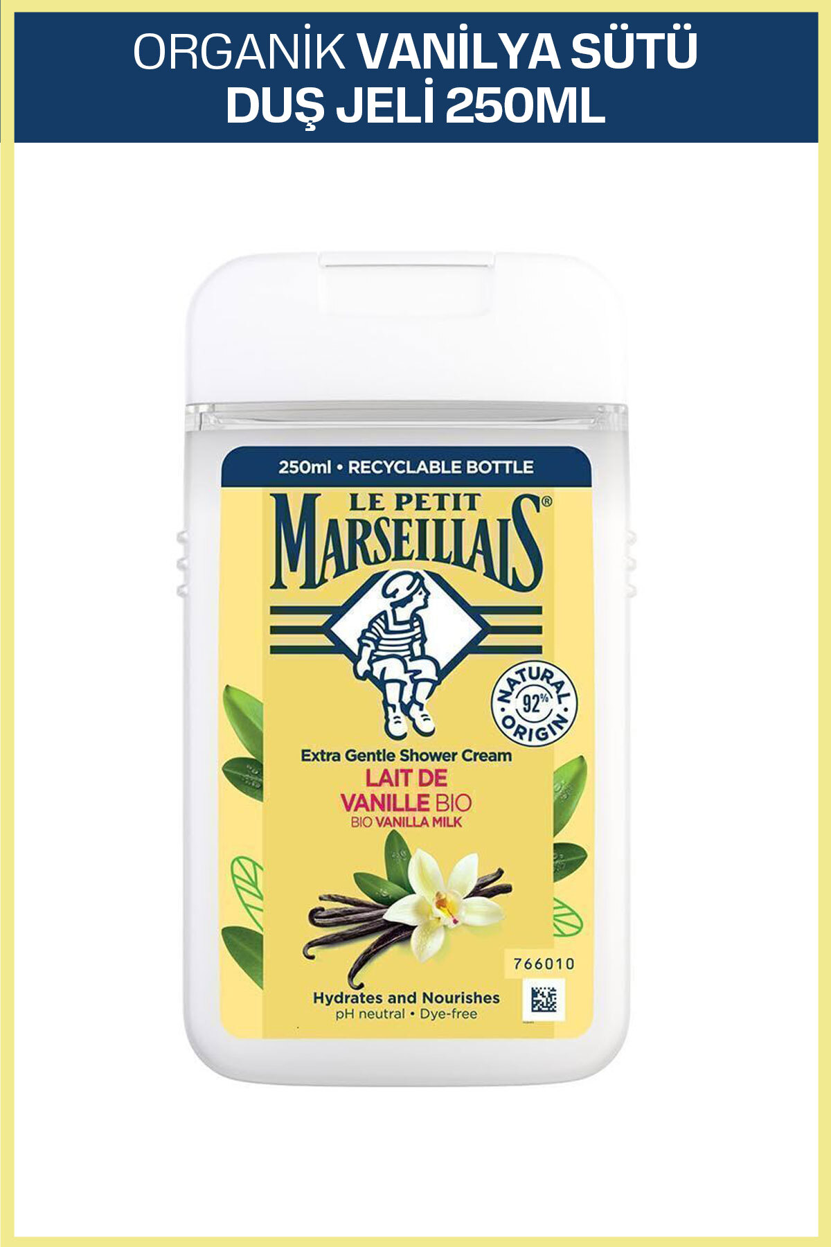 LPM  VANİLYA SÜTÜ İÇERİKLİ KREMSİ BANYO VE DUŞ JEL-