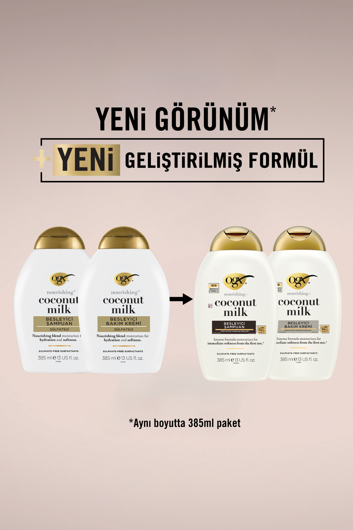 OGX MILK COCONUT SAÇ KREMİ 385 ML-