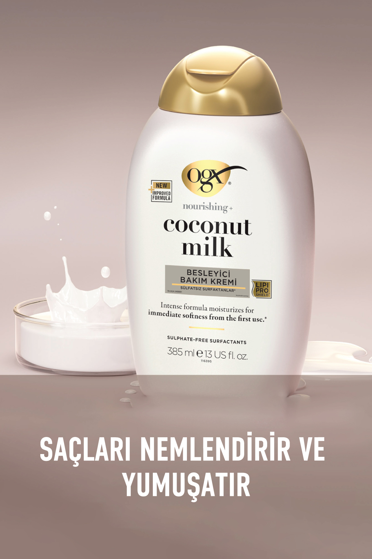 OGX MILK COCONUT SAÇ KREMİ 385 ML-
