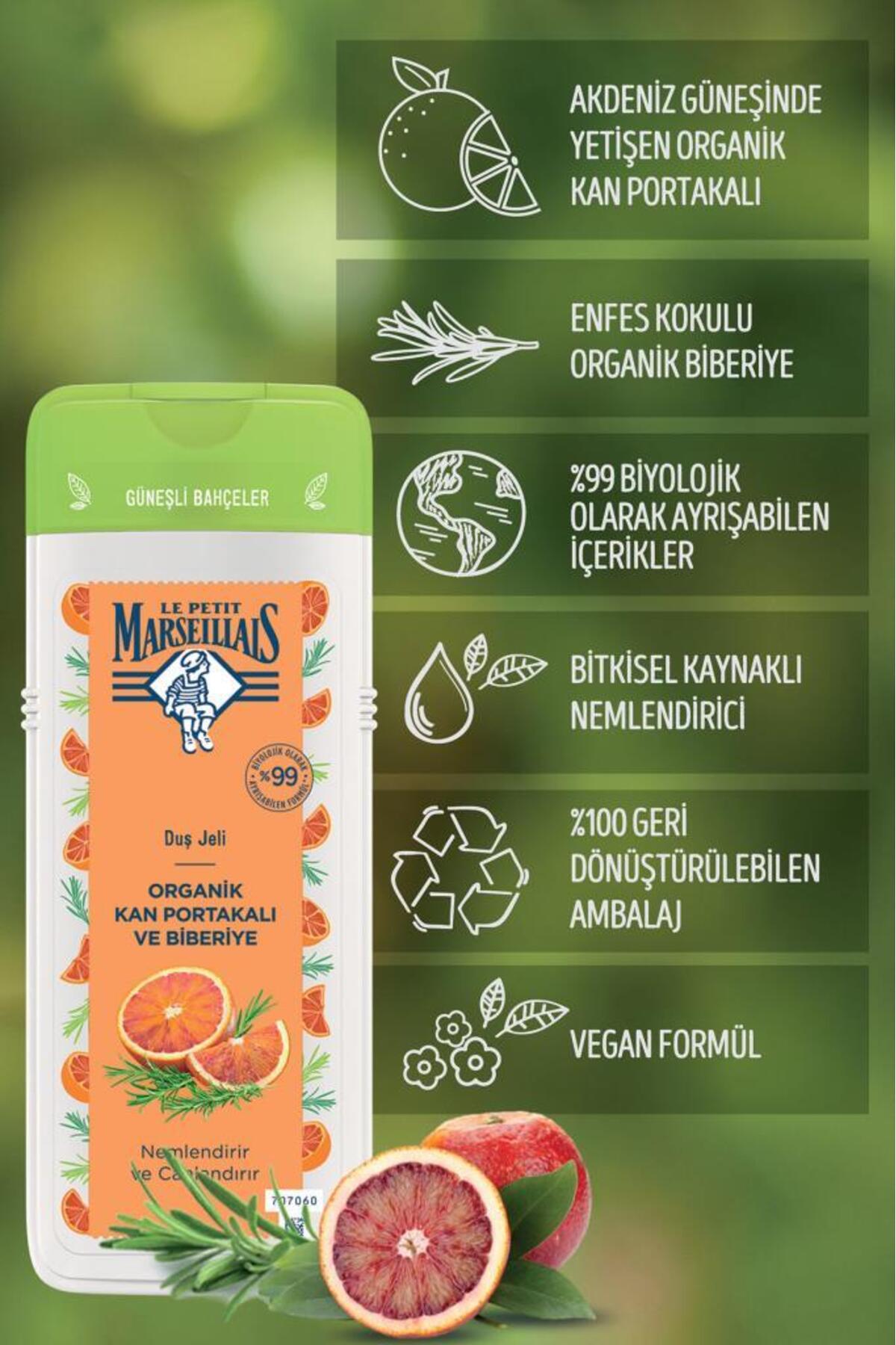 LE PETİT ORGANİK KAN PORTAKALI BİBERİYE DUŞ JELİ 400ML-