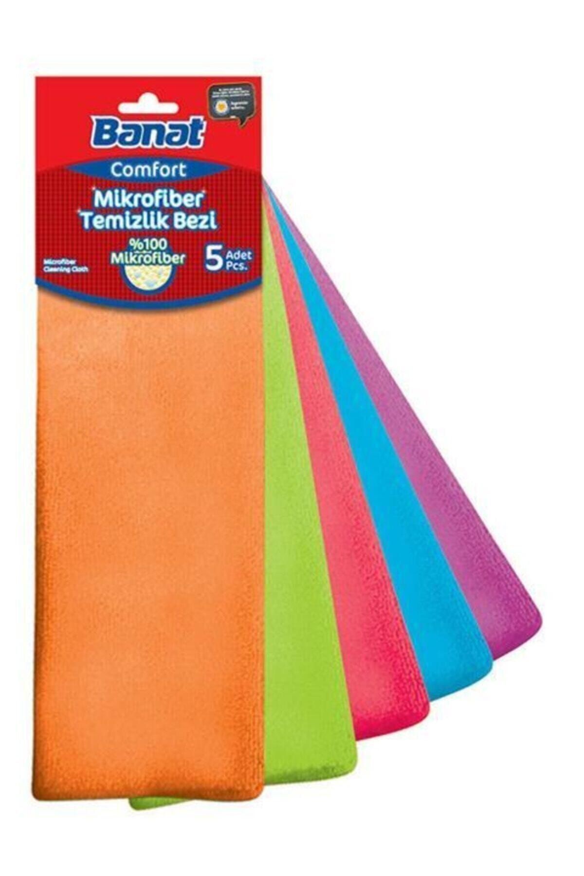 BANAT BELLA MİKROFİBER TEMİZLİK BEZİ 5Lİ-