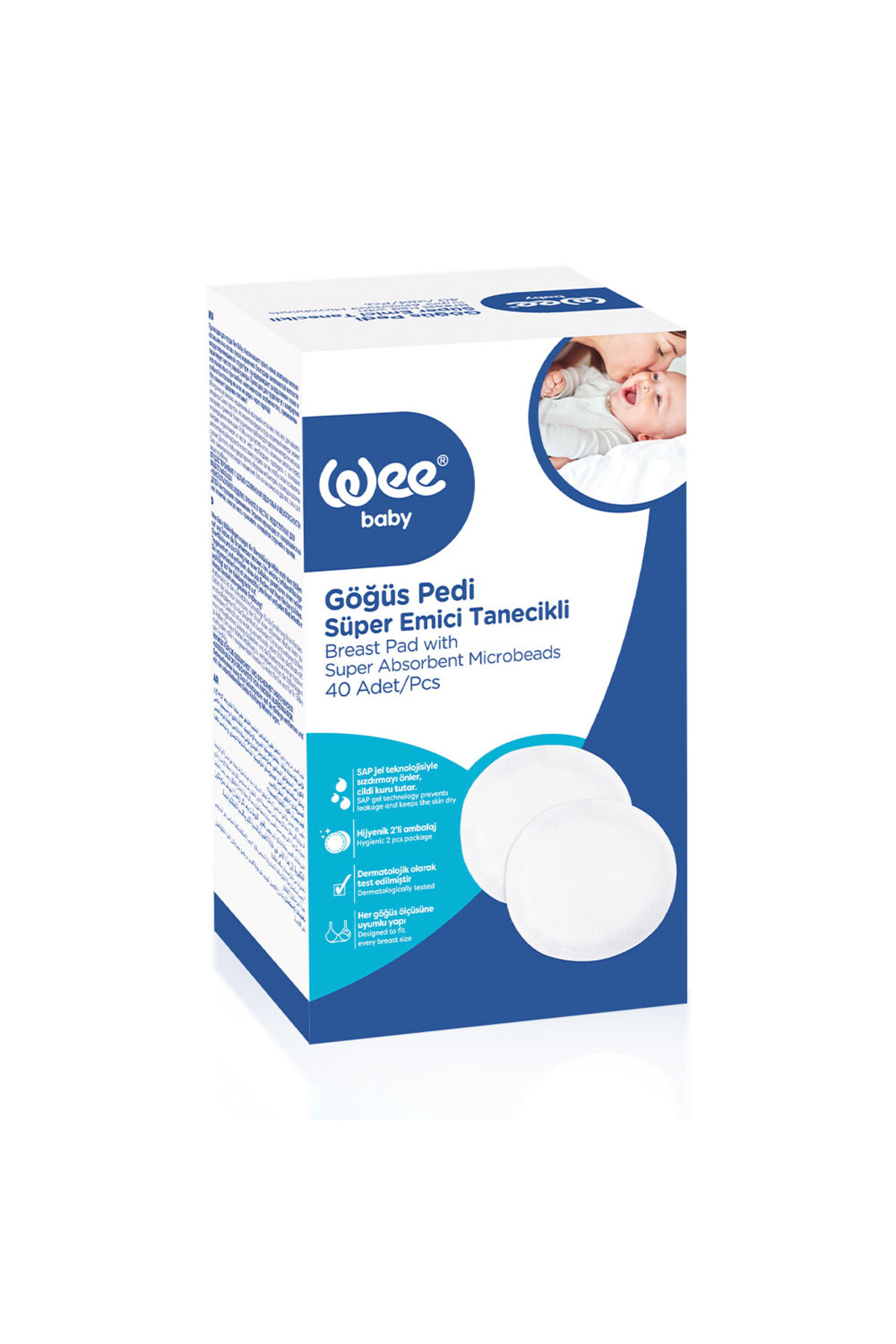 WEE BABY KLASİK GÖĞÜS PEDİ 40LI-