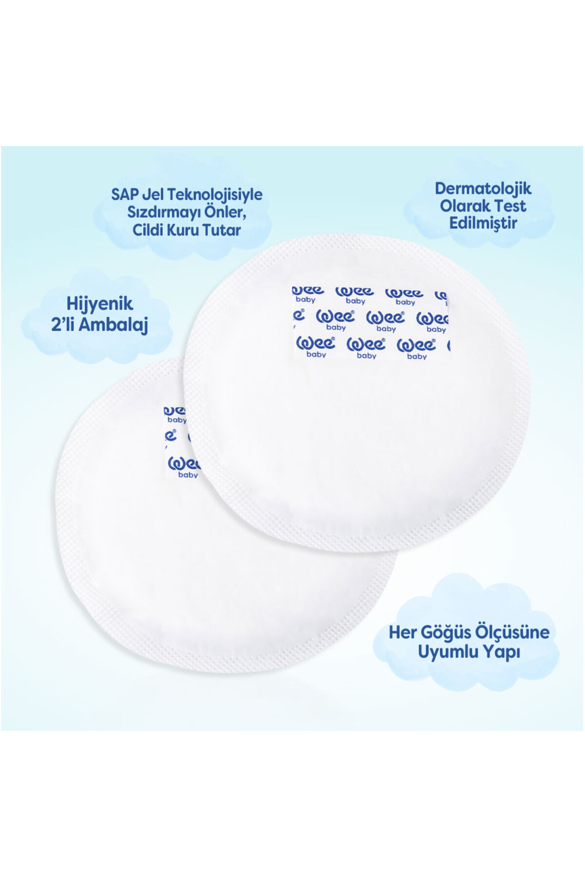WEE BABY KLASİK GÖĞÜS PEDİ 40LI-