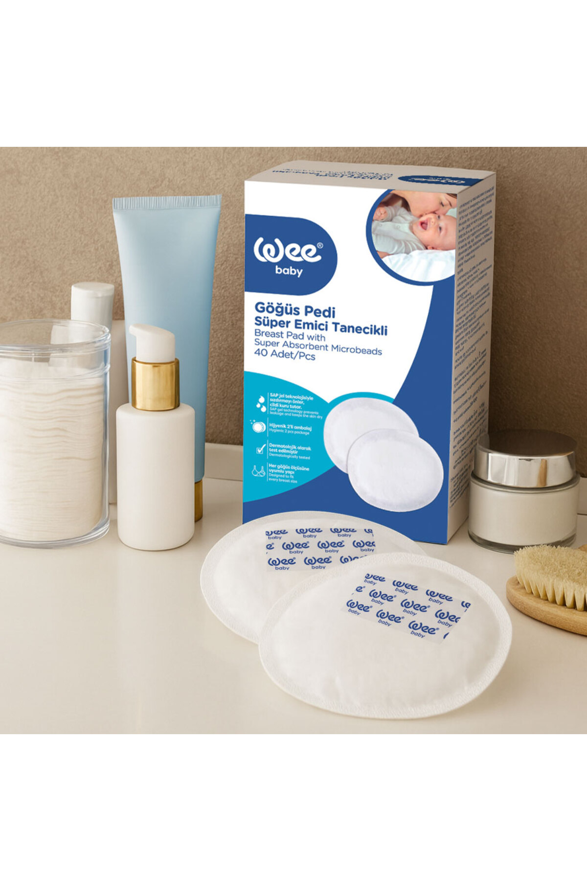 WEE BABY KLASİK GÖĞÜS PEDİ 40LI-