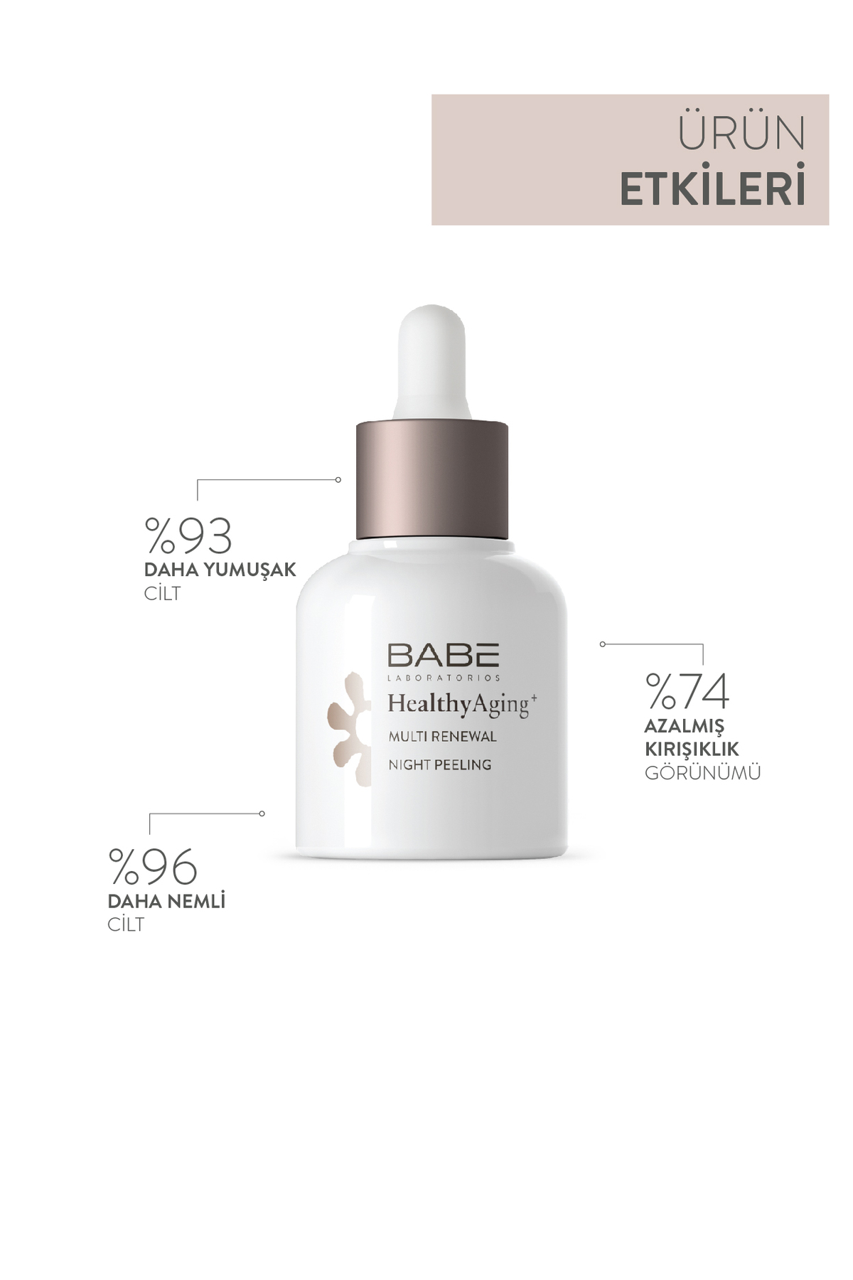 BABE MULTİ RENEWAL NİGHT PEELİNG ETKİLİ  GECE SERUMU 30ML-