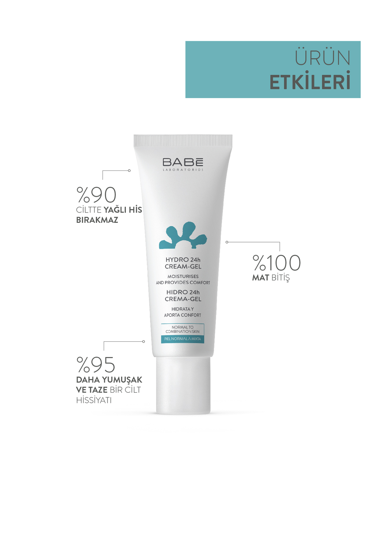 BABE LABORATORİOS SU BAZLI NEMLENDİRİCİ JEL KREM 50ML-