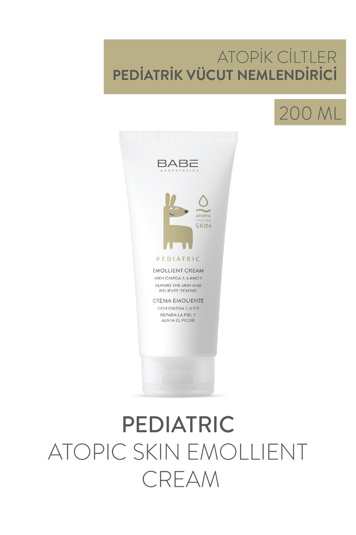 BABE PEDİATRİC EMOLLİENT ÇOK KURU CİLTLE NEMLENDİRİCİ 200ML-