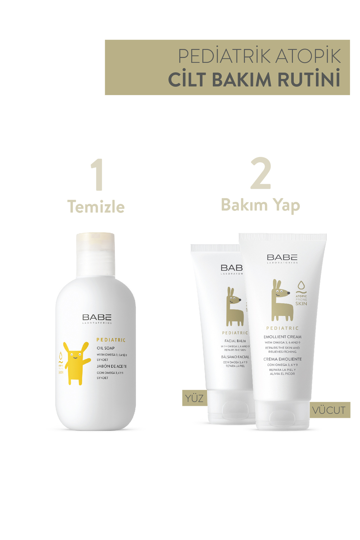 BABE BEBEK ÇOCUK İÇİN ÇOK KURU CİLTYÜZ BALSAMI 50ML-