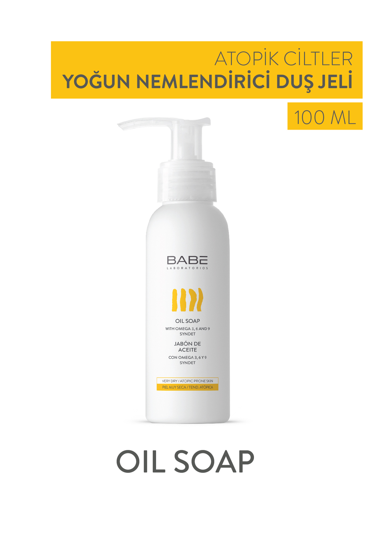 BABE LABORATROS ÇOK KURU VE ATOPİK CİLTLER DUŞ YAĞI 100ML-