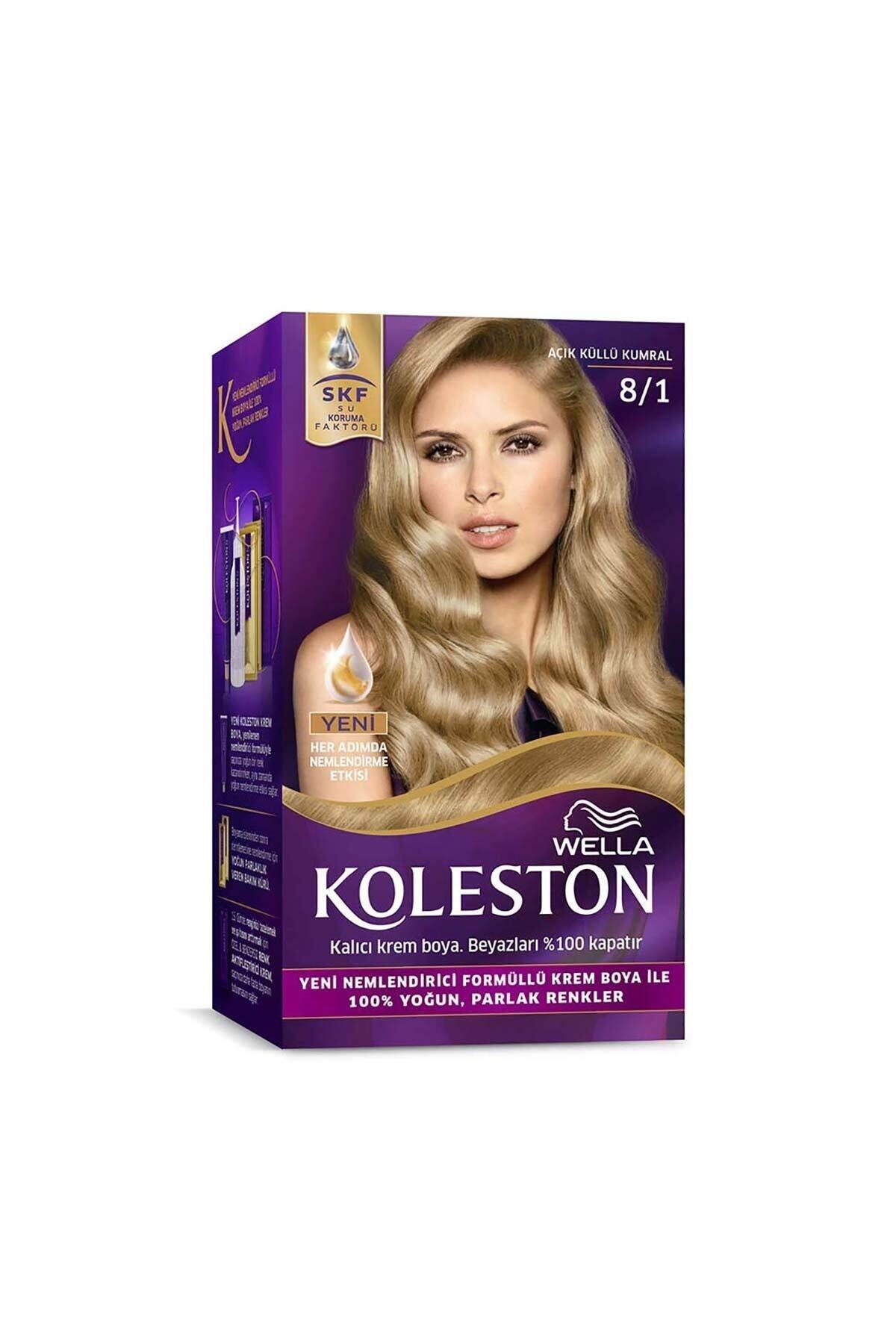 WELLA KOLESTON KİT  8/1 AÇIK KÜLLÜ KUMRAL SAÇ BOYASI-