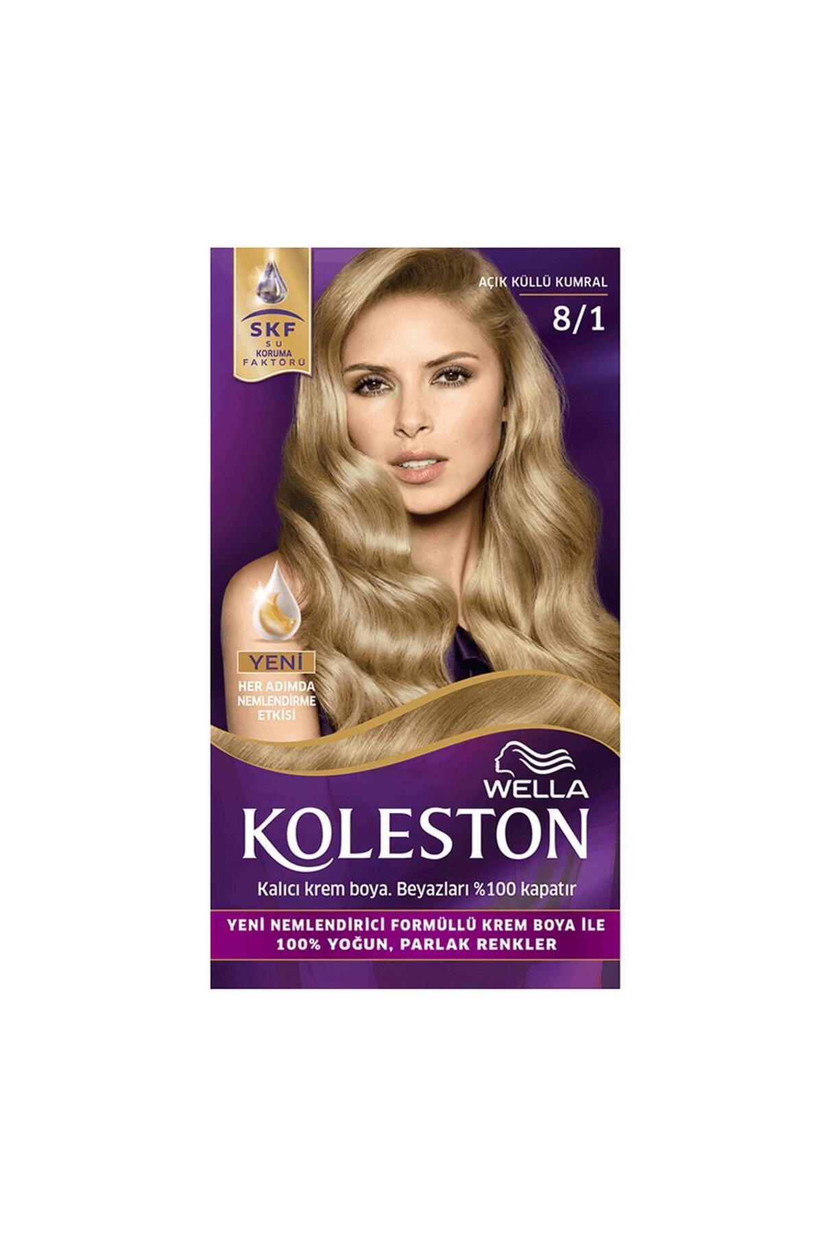 WELLA KOLESTON KİT  8/1 AÇIK KÜLLÜ KUMRAL SAÇ BOYASI-