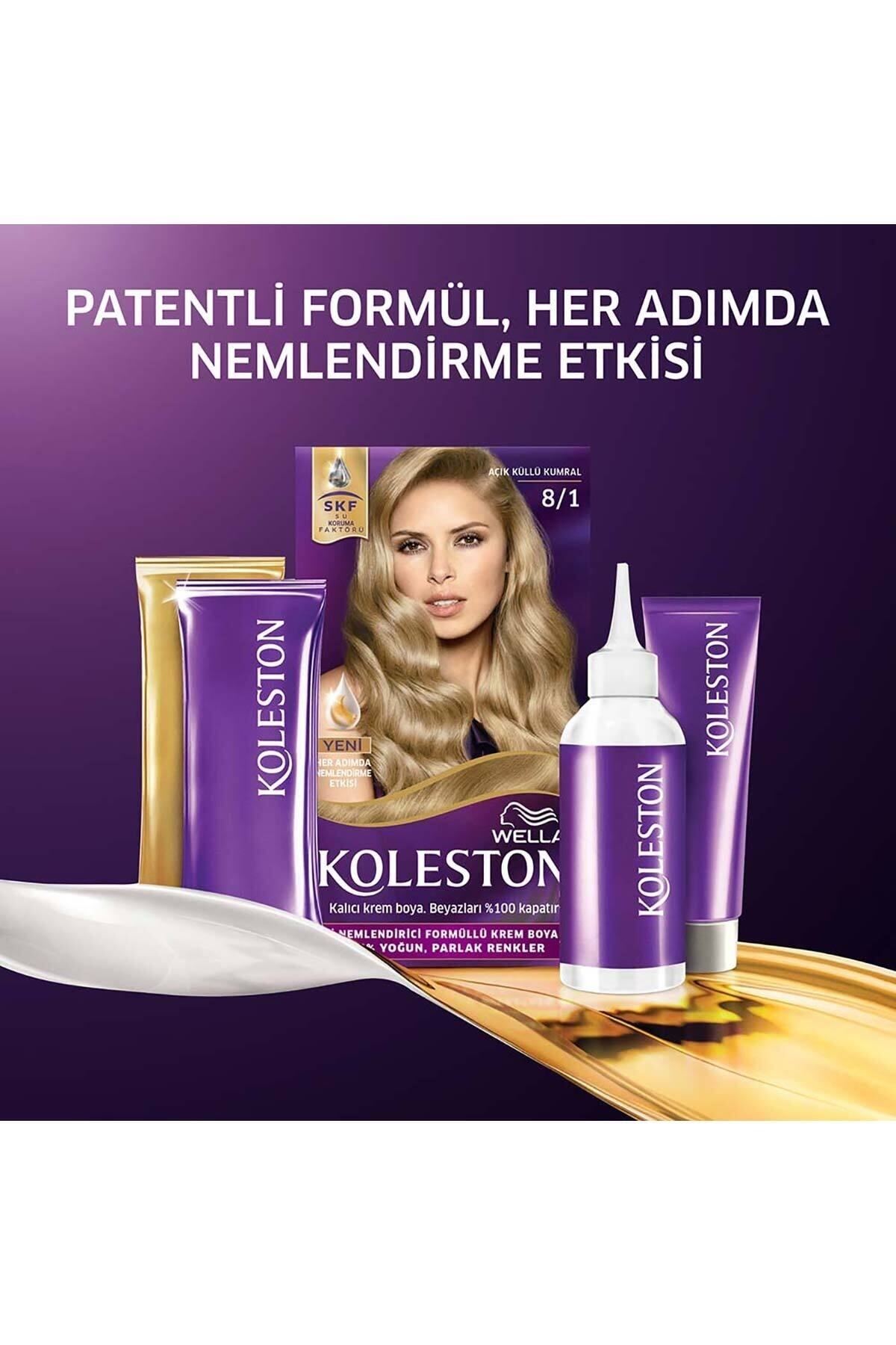 WELLA KOLESTON KİT  8/1 AÇIK KÜLLÜ KUMRAL SAÇ BOYASI-