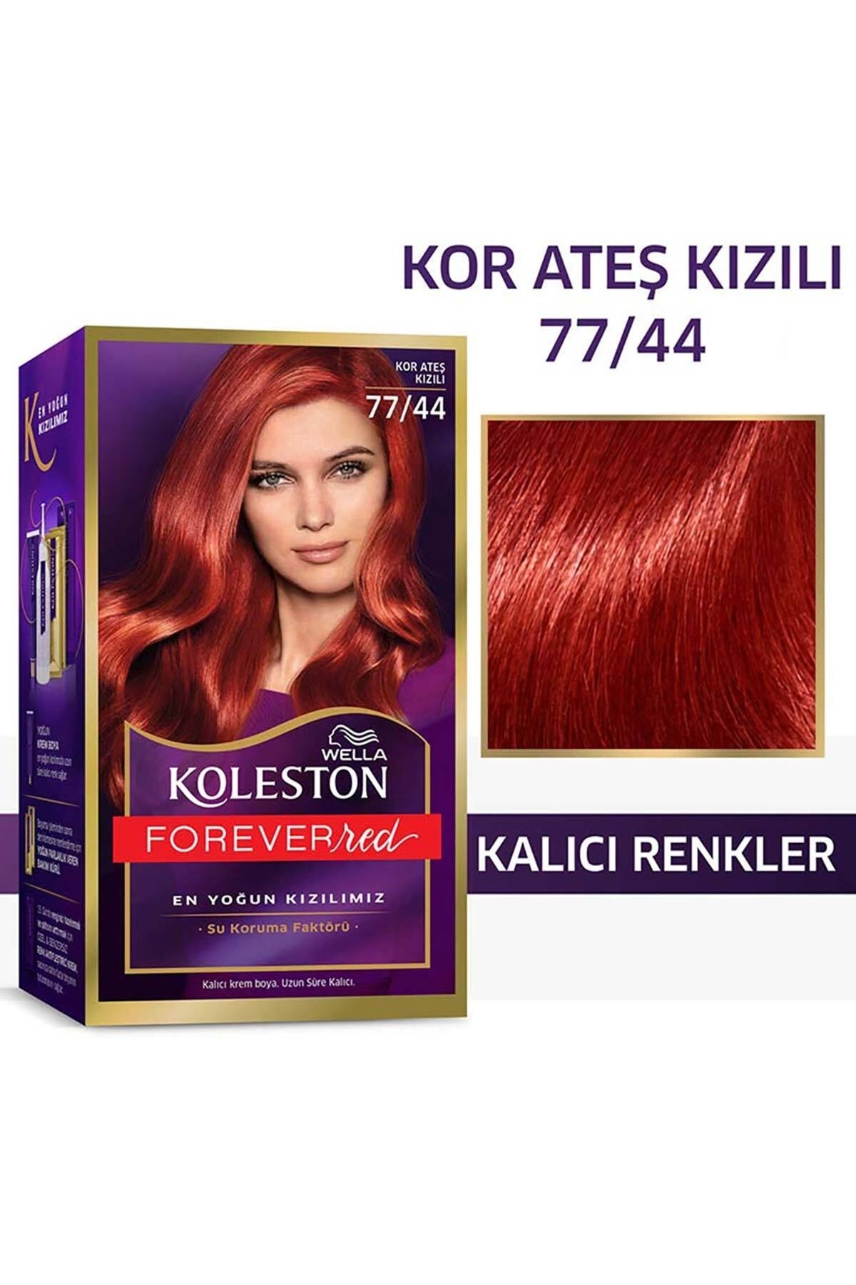 WELLA KOLESTON KIT 77/44 KOR ATESI KIZILI SAÇ BOYASI-