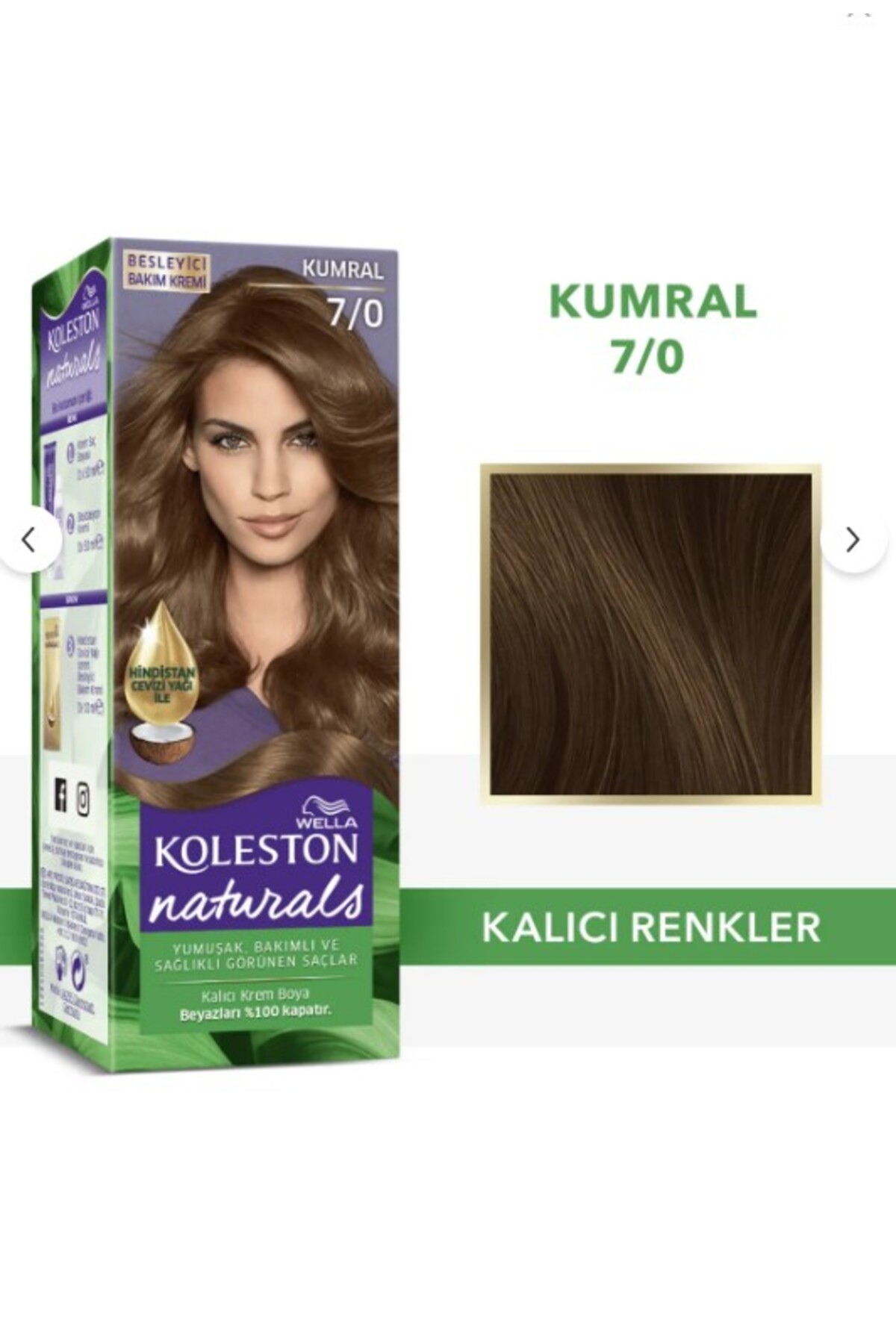WELLA KOLESTON NATURALS KUMRAL 7/0 SAÇ BOYASI-