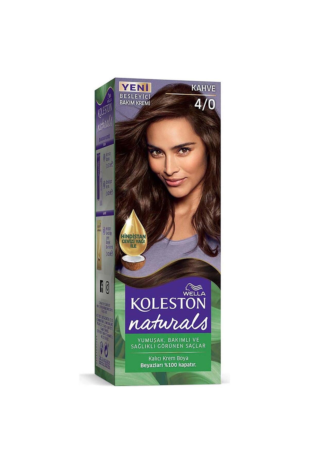 WELLA KOLESTON NATURALS SAÇ BOYASI 4/0 KAHVE-