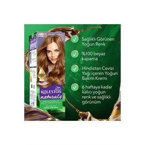 WELLA KOLESTON NATURALS SAÇ BOYASI 7/3 KARAMEL KUM-