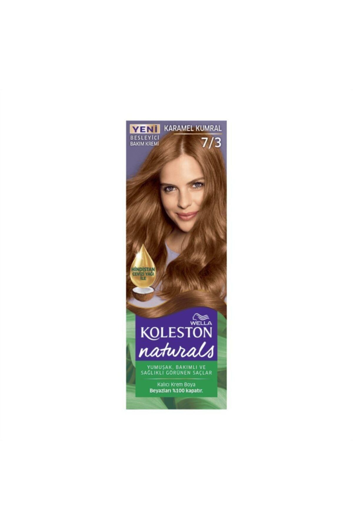 WELLA KOLESTON NATURALS SAÇ BOYASI 7/3 KARAMEL KUM-