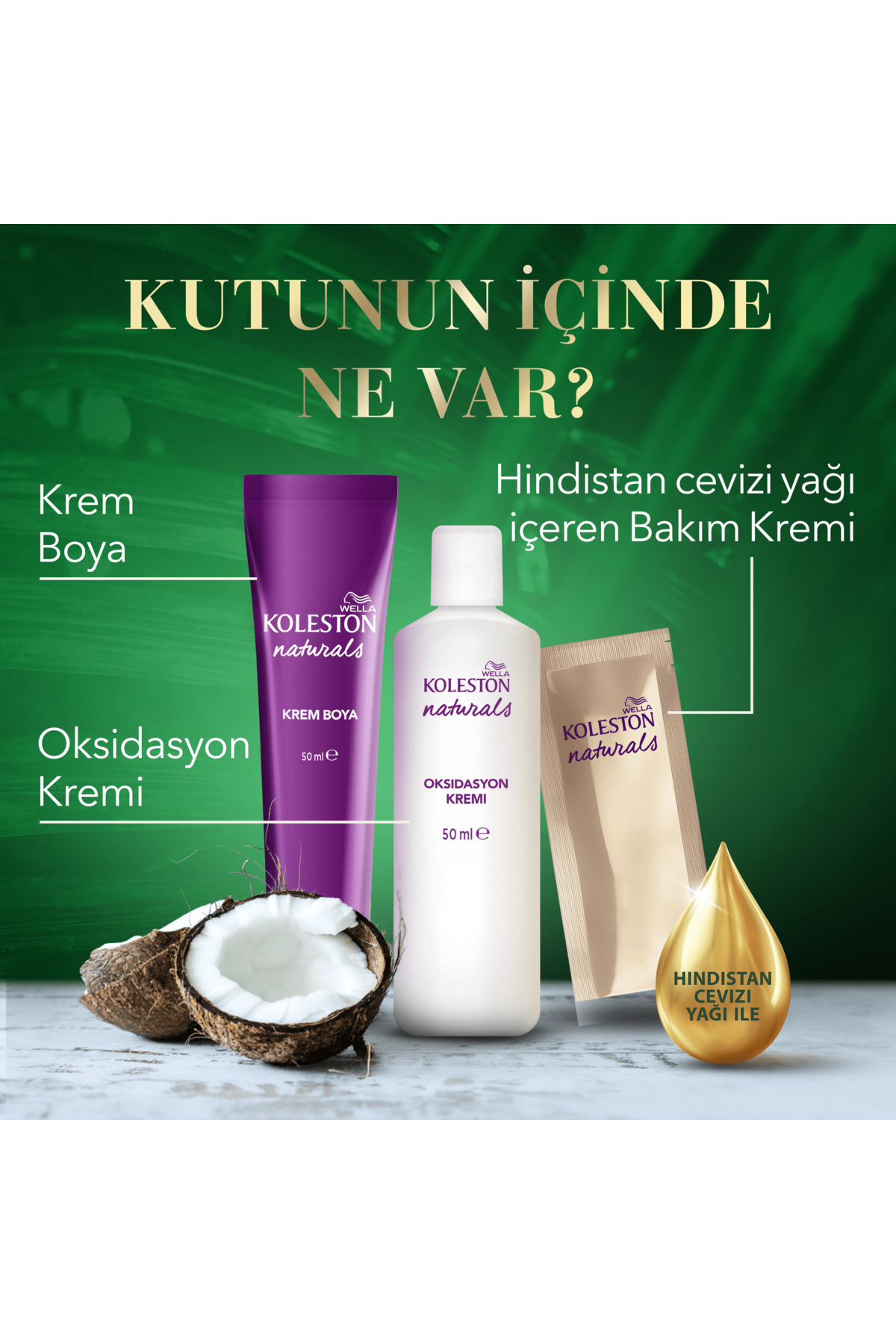 WELLA KOLESTON NATURALS SAÇ BOYASI 7/3 KARAMEL KUM-