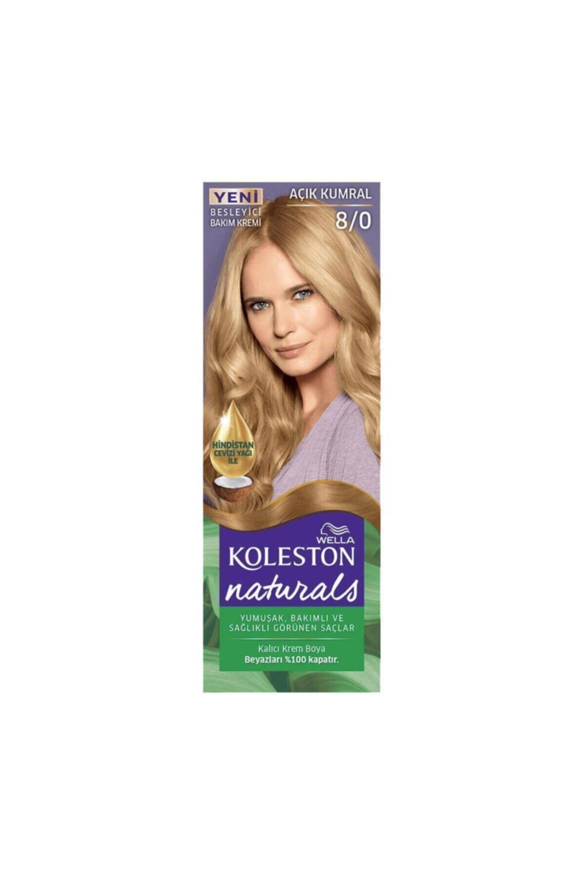 WELLA NATURALS KALICI KREM BOYA 8/0 AÇIK KUMRAL-