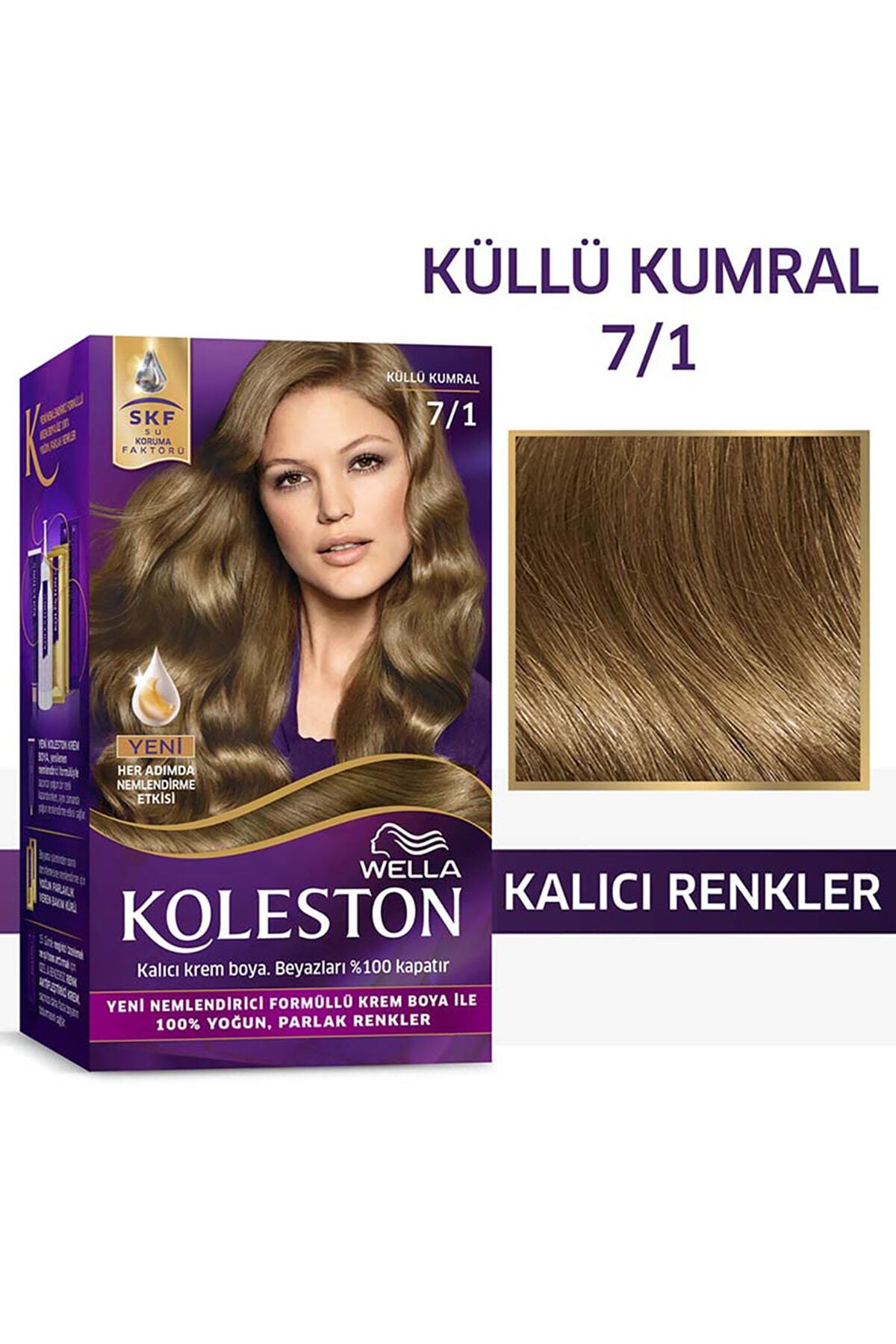 WELLA KOLESTON KİT SAÇ BOYASI 7/1 KÜLLÜ KUMRAL-