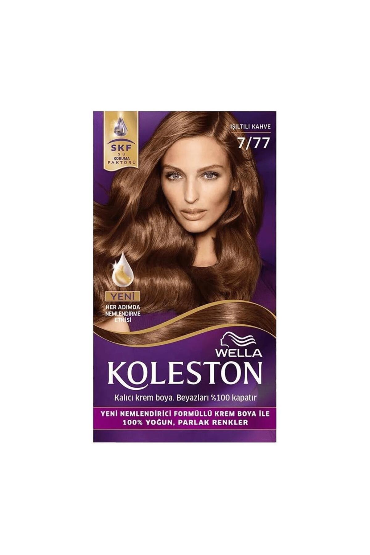 WELLA KIT 7/77 ISILTILI KAHVE KOLESTONKİT-