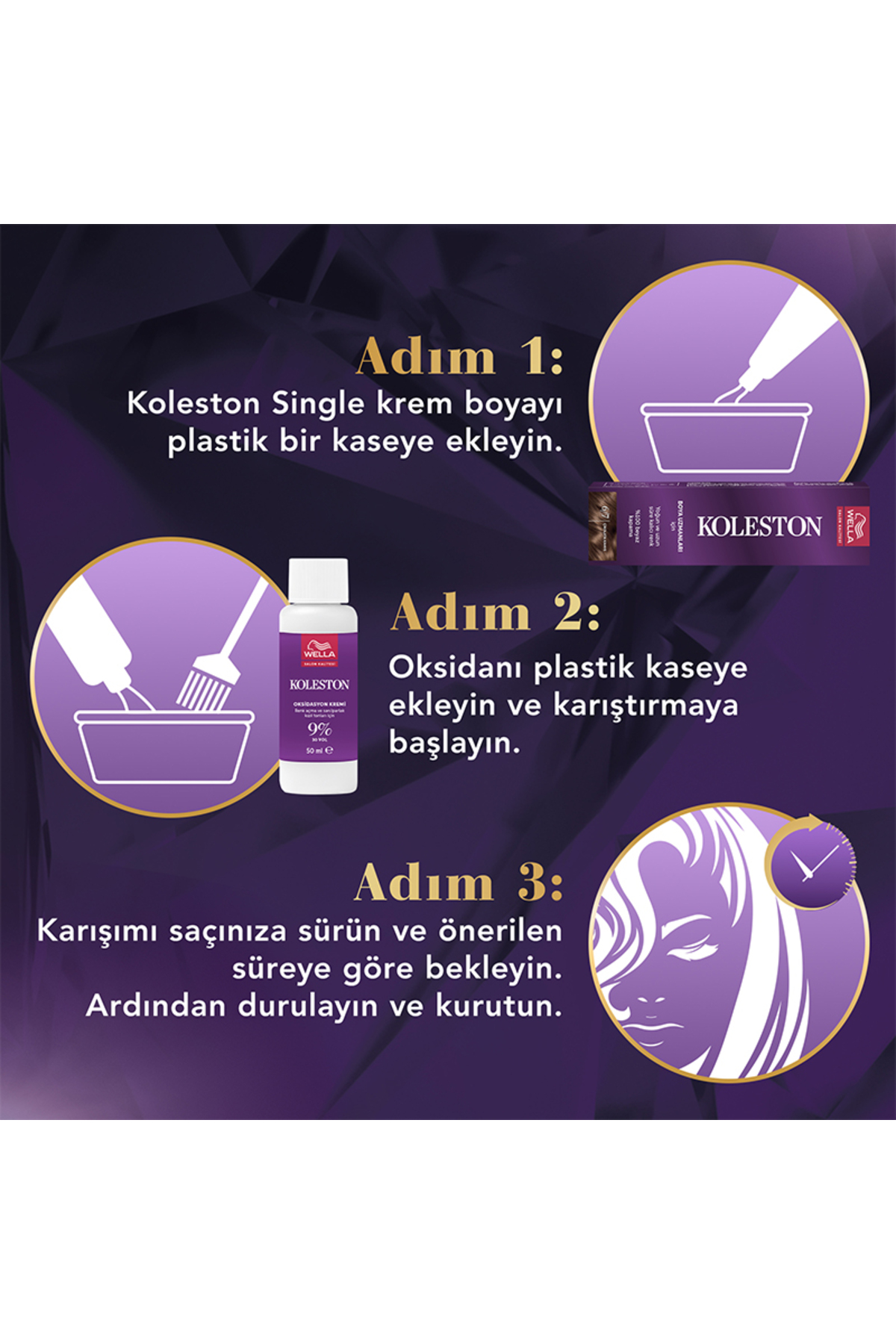 WELLA KOLESTON SİNGLE TÜP BOYA 2/0 SİYAH SAÇ BOYASI-