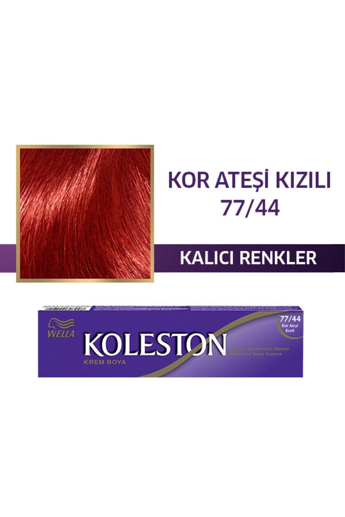 WELLA KOLESTON SİNGLE TÜP BOYA 77/44 KOR ATEŞİ-