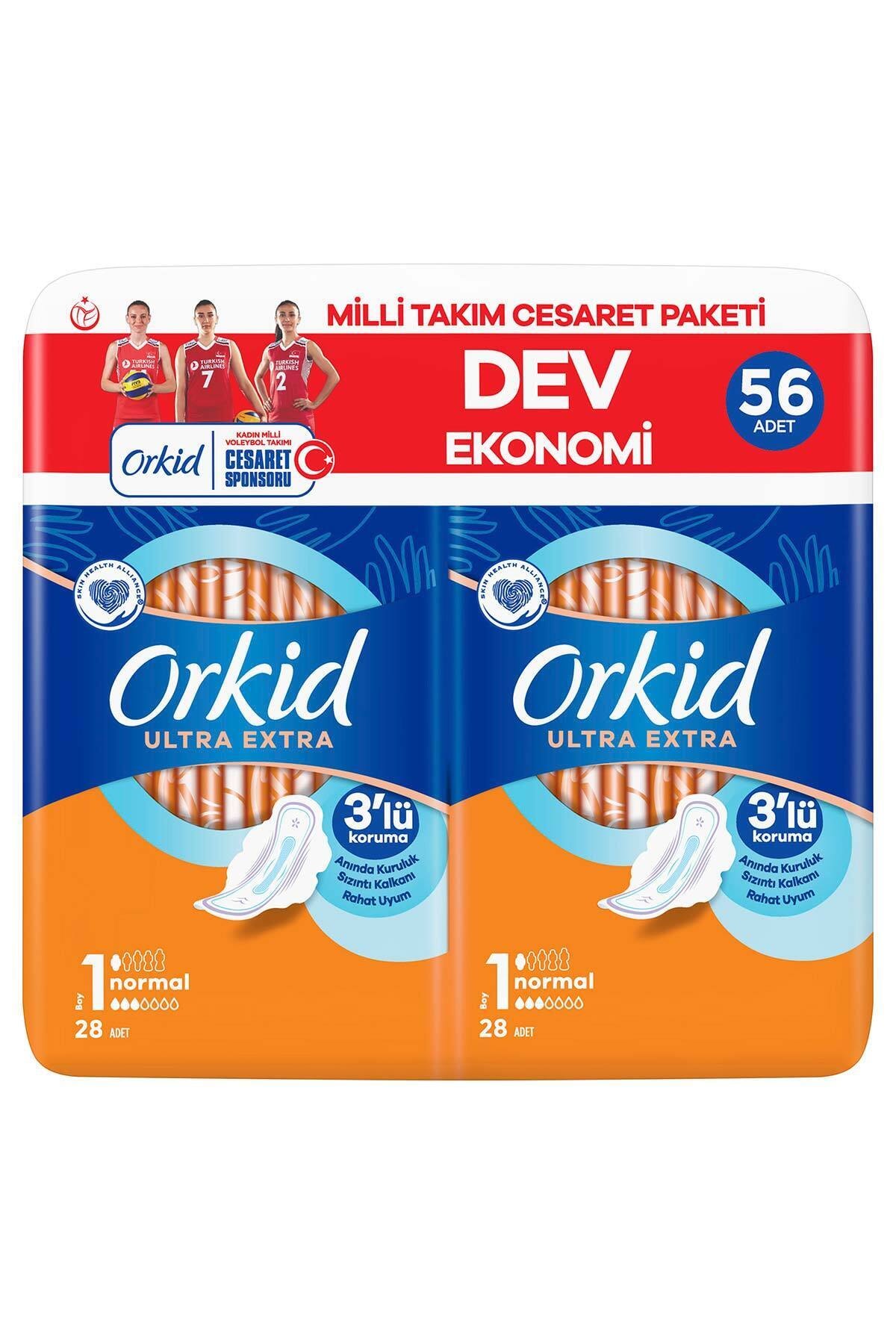 ORKİD ULTRA EXTRA 56LI NORMAL CESARET PAKETİ HİJYENİK PED-