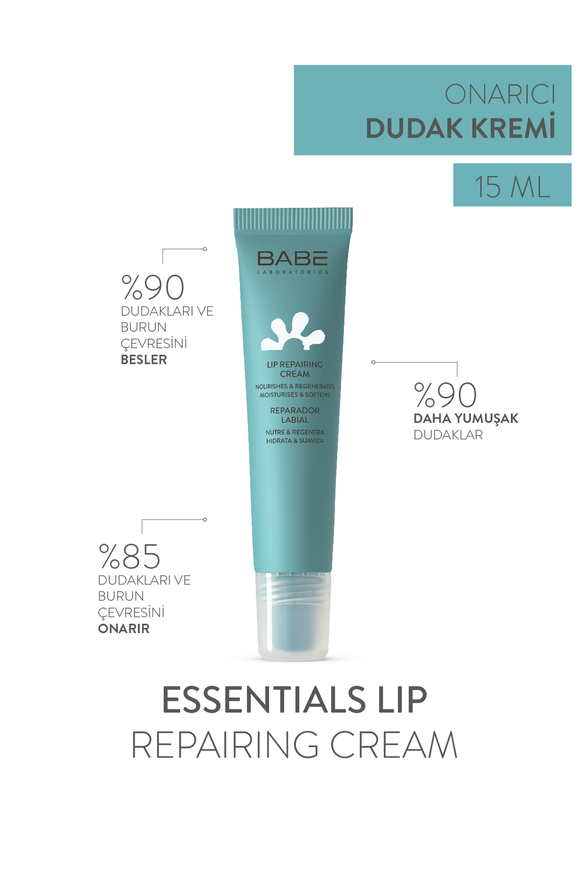 BABE LABORATORİOS LİP REPARİNG DUDAK BAKIM KREMİ 15ML-