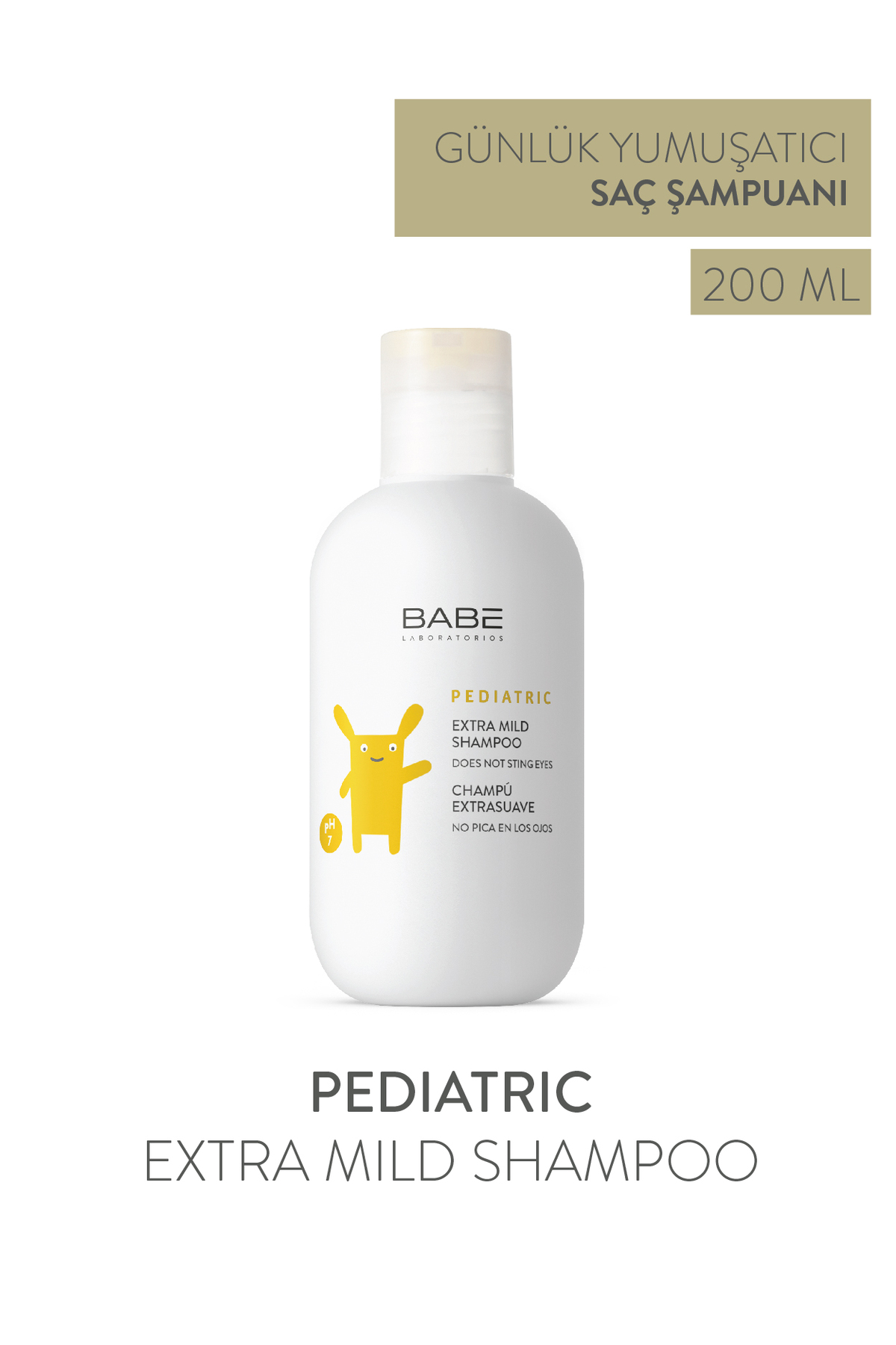 BABE LABORATORİOS PEDİATRİC EXTRA MİLD ŞAMPUAN 200ML-