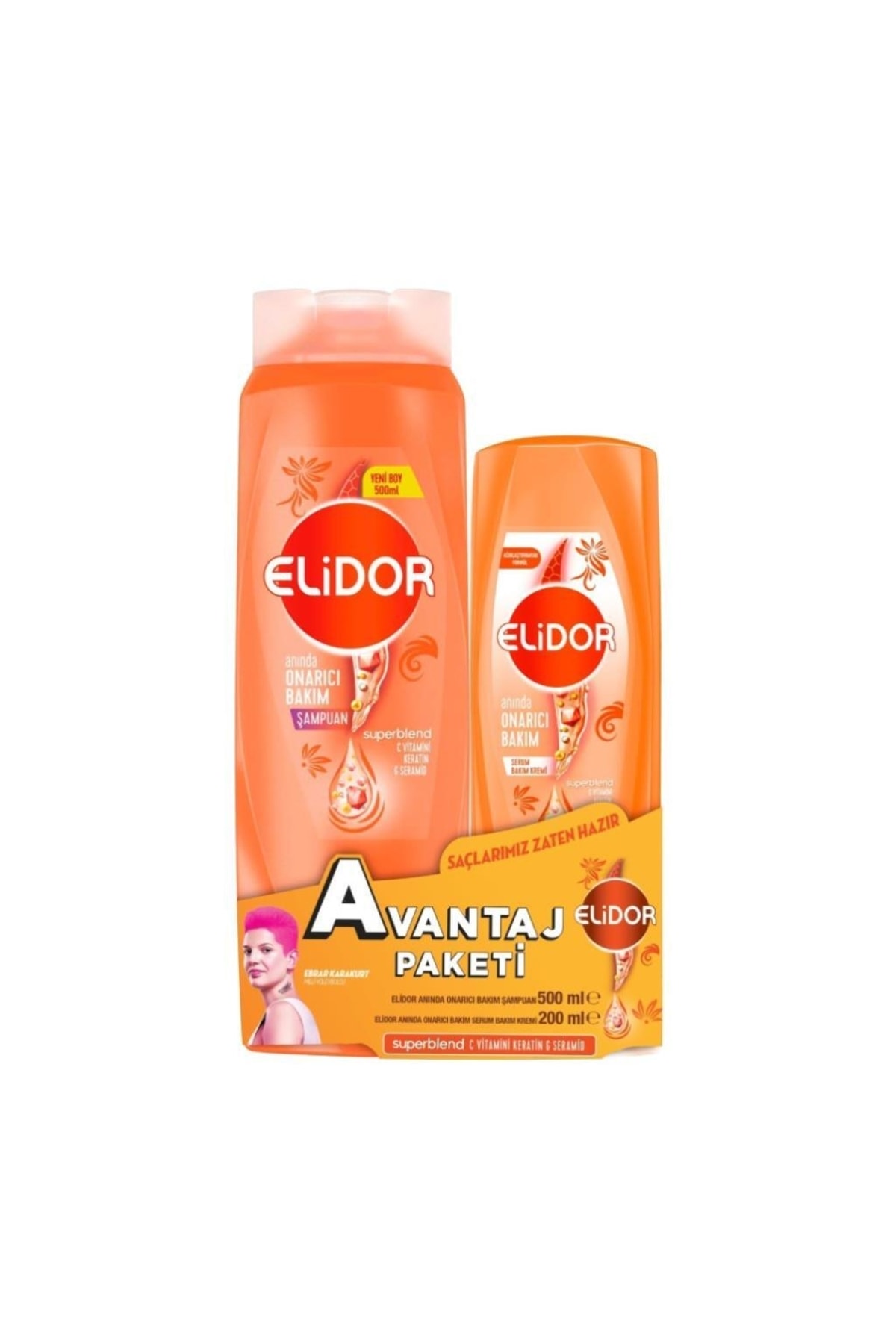 Elidor Anında Onarıcı Bakım 500 Ml+Serum Bakım 200-