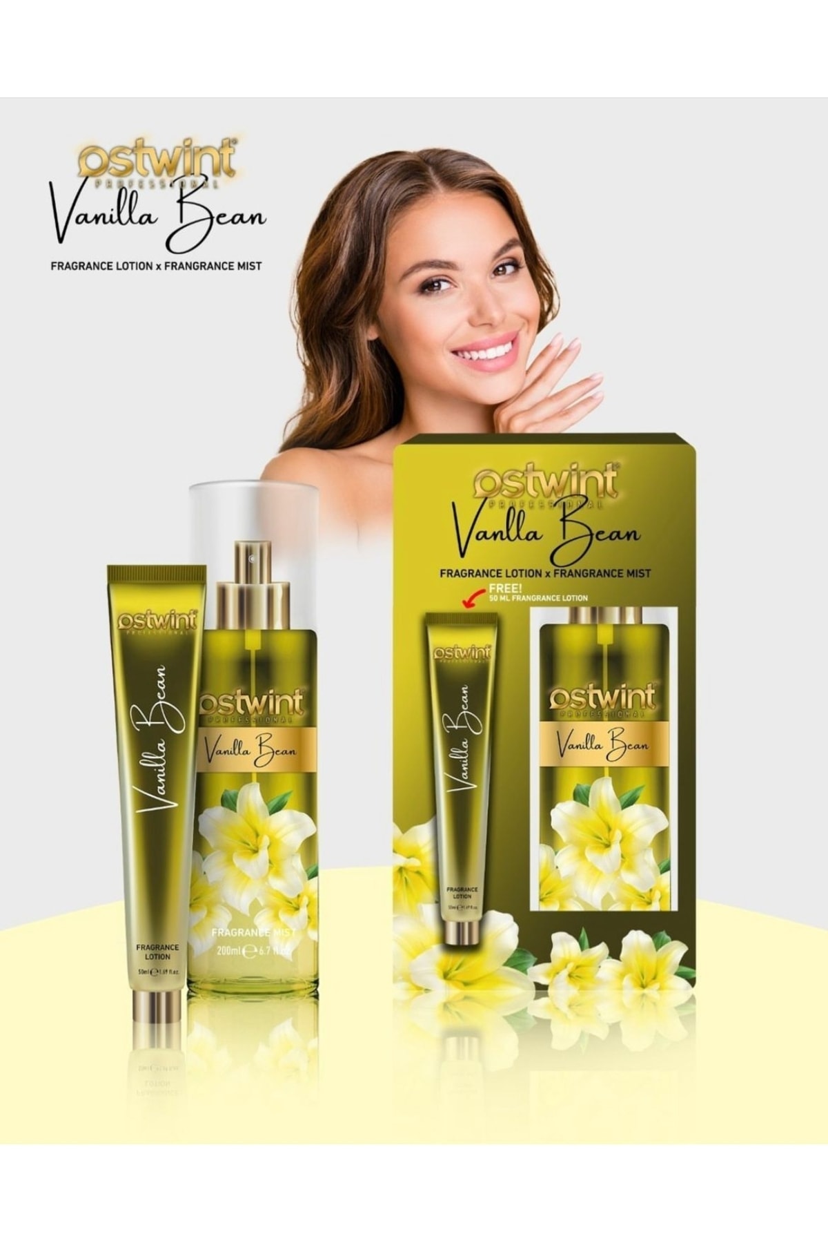 OSTWİNT 1+1 VANİLLİA BEAN BODY MİST - VÜCUT LOSYONU 200ML-