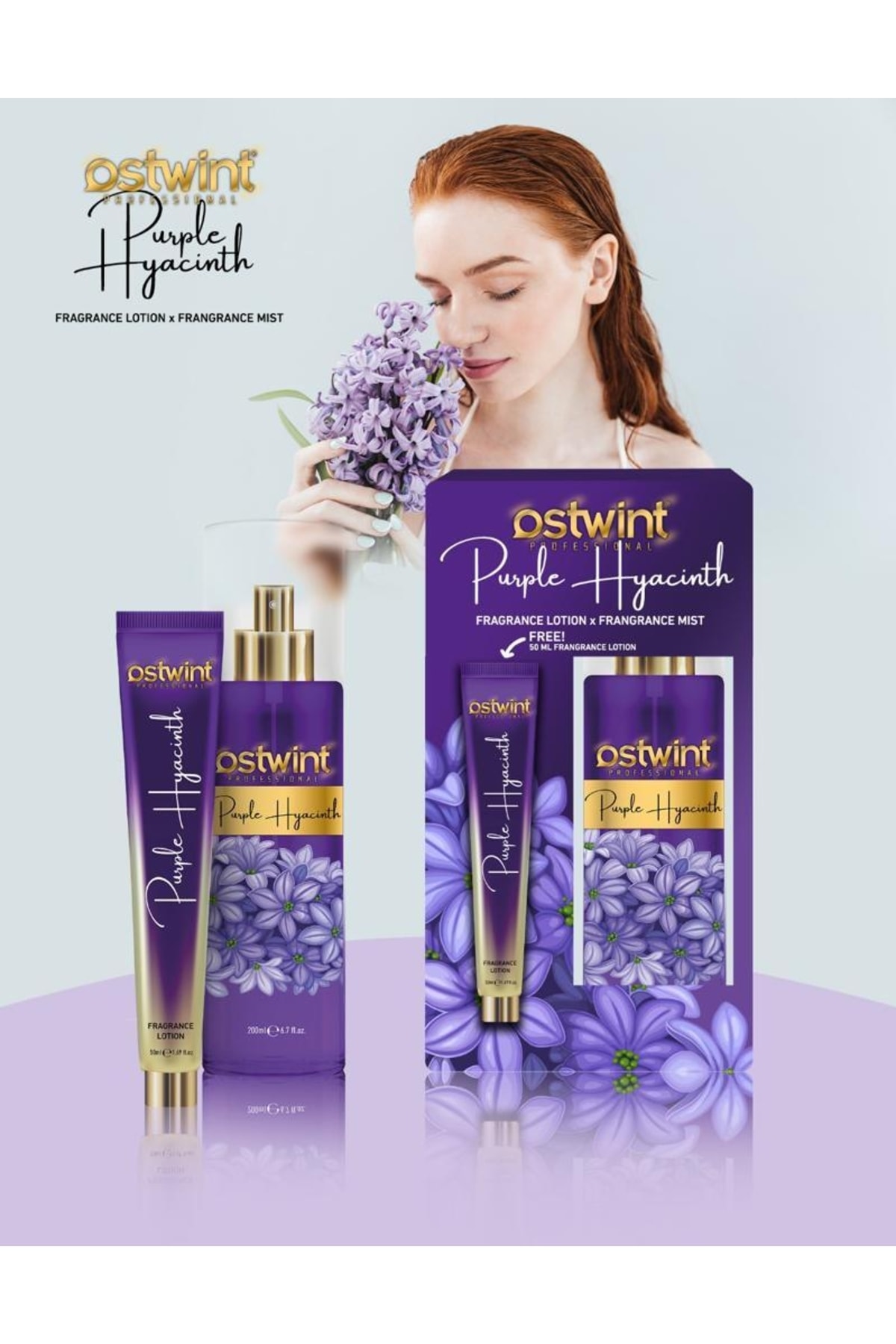 OSTWİNT 1+1 PURPLE HYACİNTH BODY MİST - VÜCUT LOSYONU 200ML-