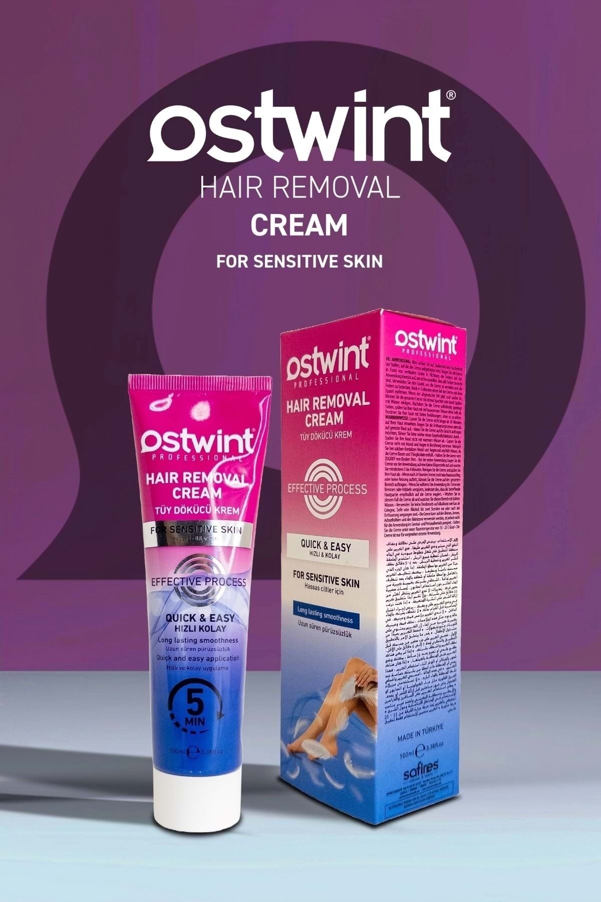 OSTWİNT TÜY DÖKÜCÜ KREM KADIN HASSAS CİLTLER 100ML-