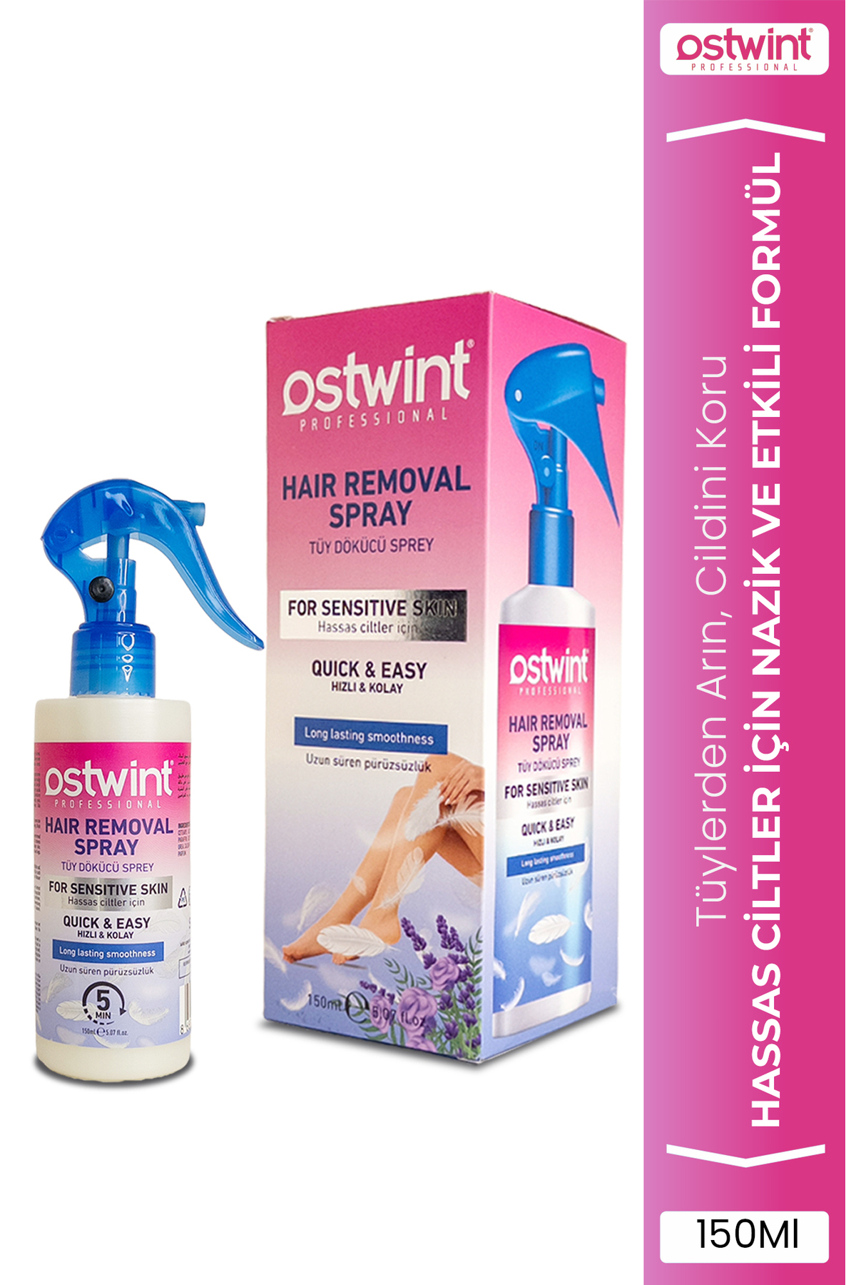 OSTWİNT TÜY DÖKÜCÜ SPREY KADIN HASSAS CİLTLER 150ML-