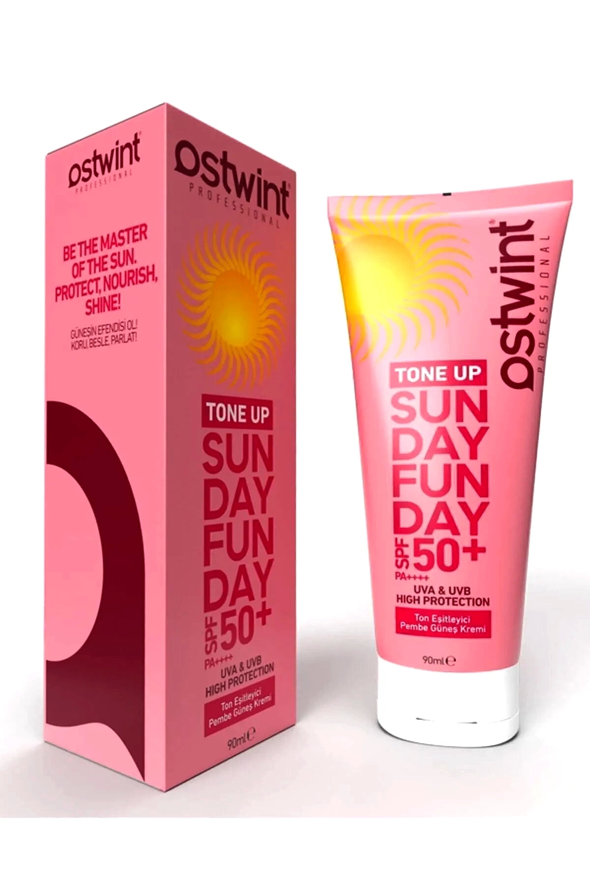 Ostwint Ton Eşitleyici Pembe Güneş Kremi 90ml-