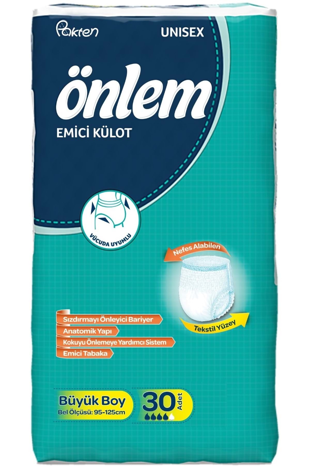 ÖNLEM EMİCİ KÜLOT HASTA BEZİ LARGE BÜYÜK (30ADET)-