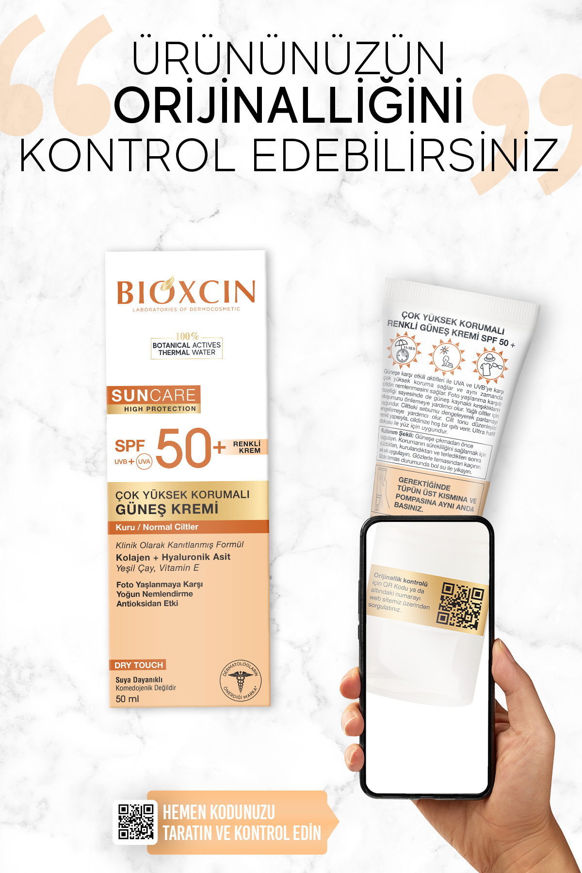 BİOXCİN SUN CARE ÇOK YÜKSEK KORUMALI KURU CİLTLER-