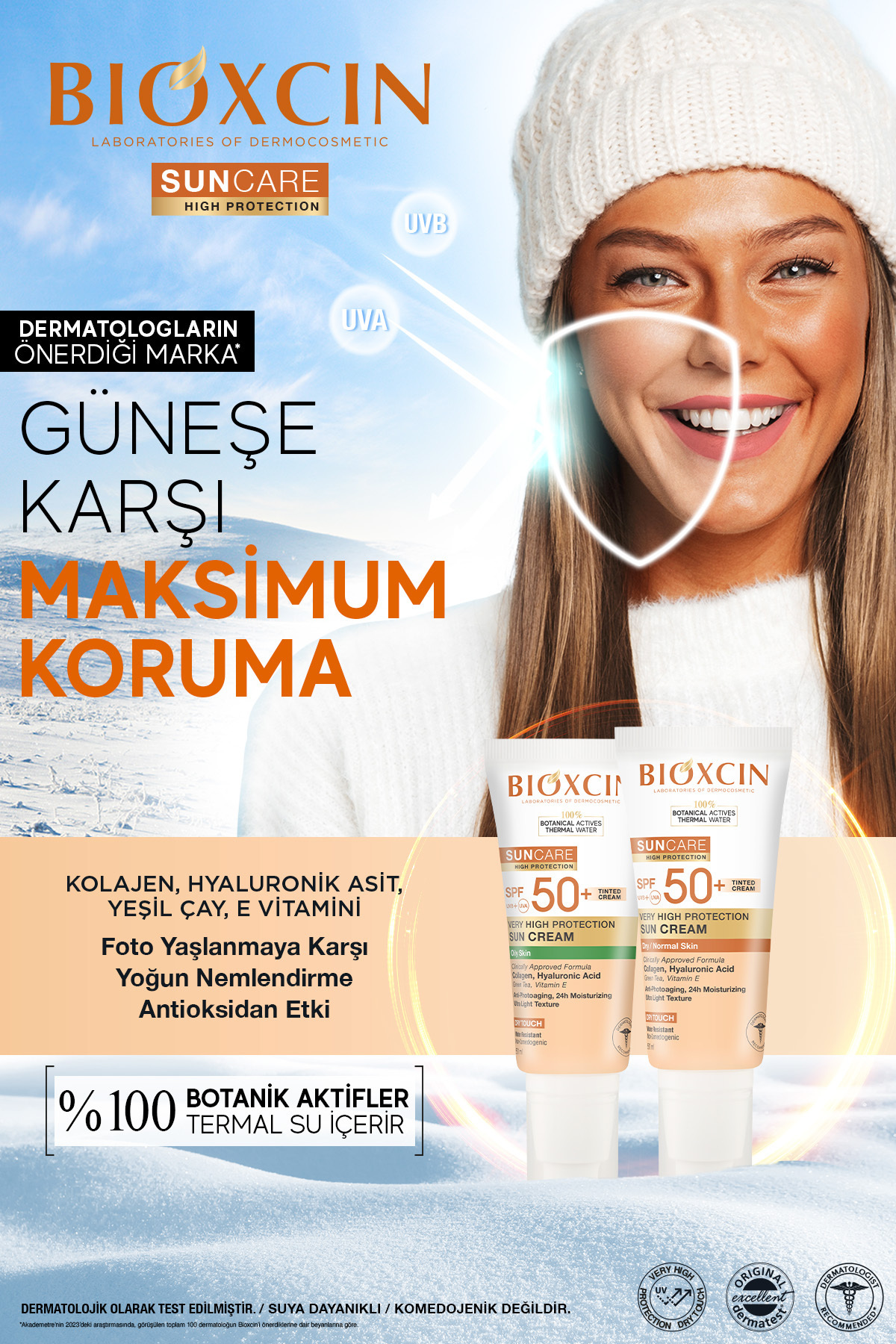 BİOXCİN SUN CARE ÇOK YÜKSEK KORUMALI YAĞLI CİLTLER-