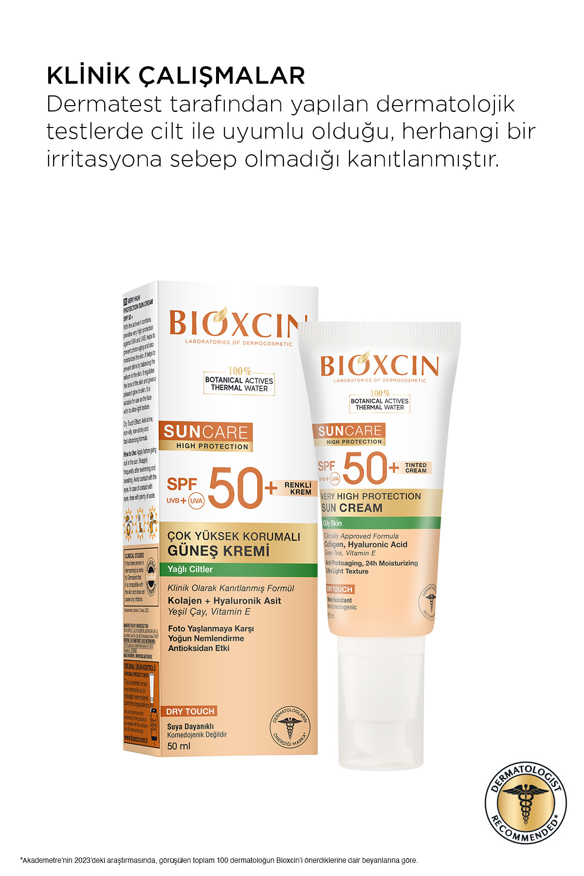 BİOXCİN SUN CARE ÇOK YÜKSEK KORUMALI YAĞLI CİLTLER-