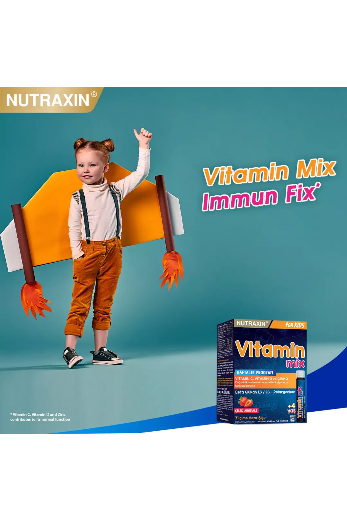 NUTRAXİN VİTAMİN MİX FOR KİDS 7X25 ML-