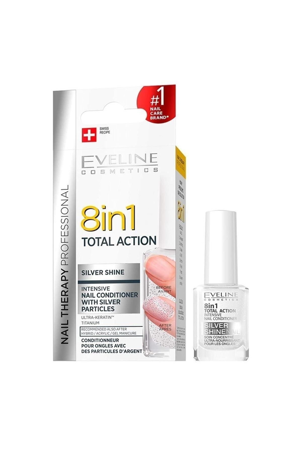 Eveline 8 In 1 Total Action Silver Shine Nail Conditioner-
