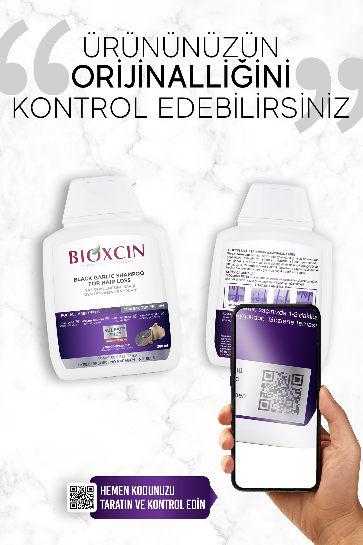 Bioxcin Siyah Sarımsak Şampuan 3x300 Ml-