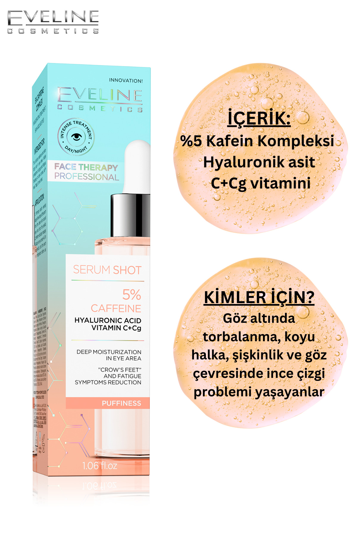 Eveline Göz Çevresi Canlandırıcı 5% Kafein Komplek-