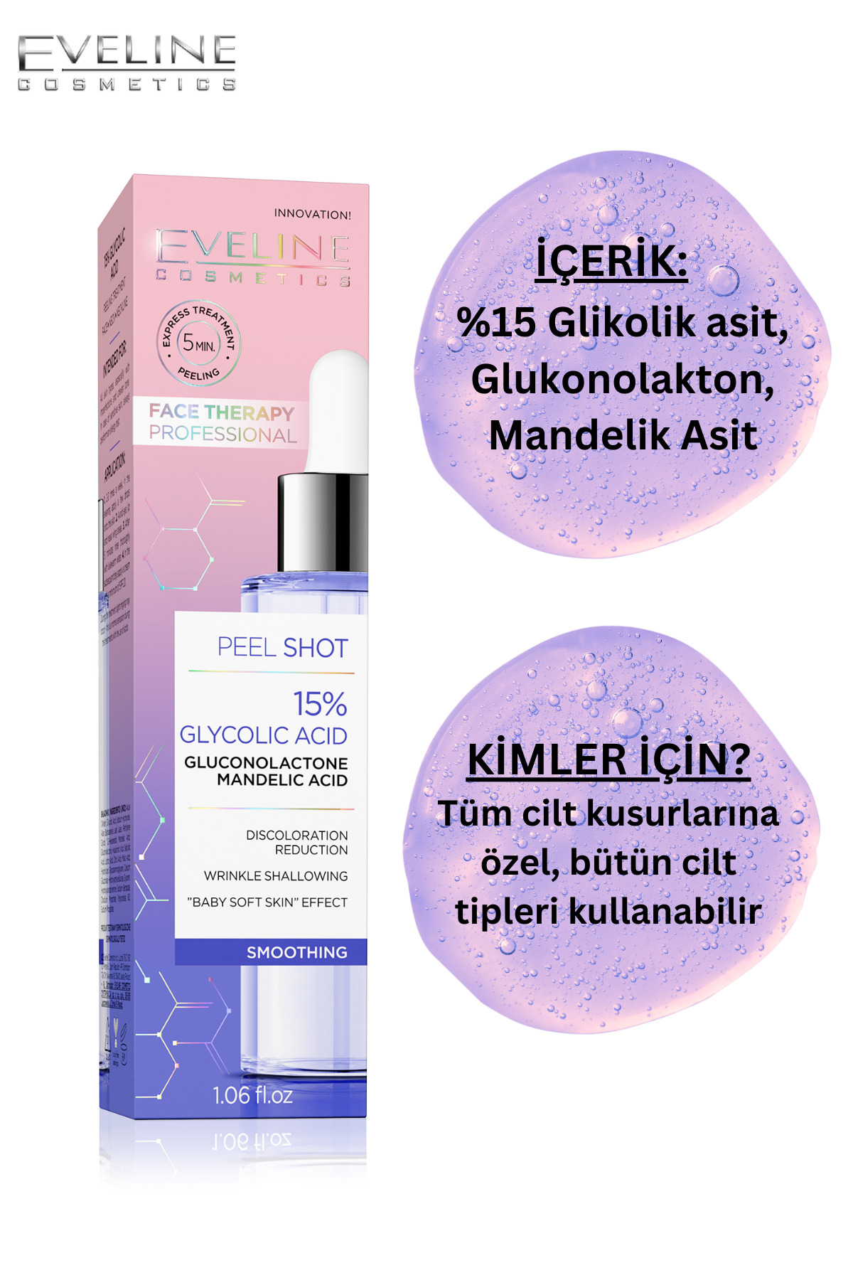 Eveline %15 Glikolik Asit + Glükonolakton + Mandel-