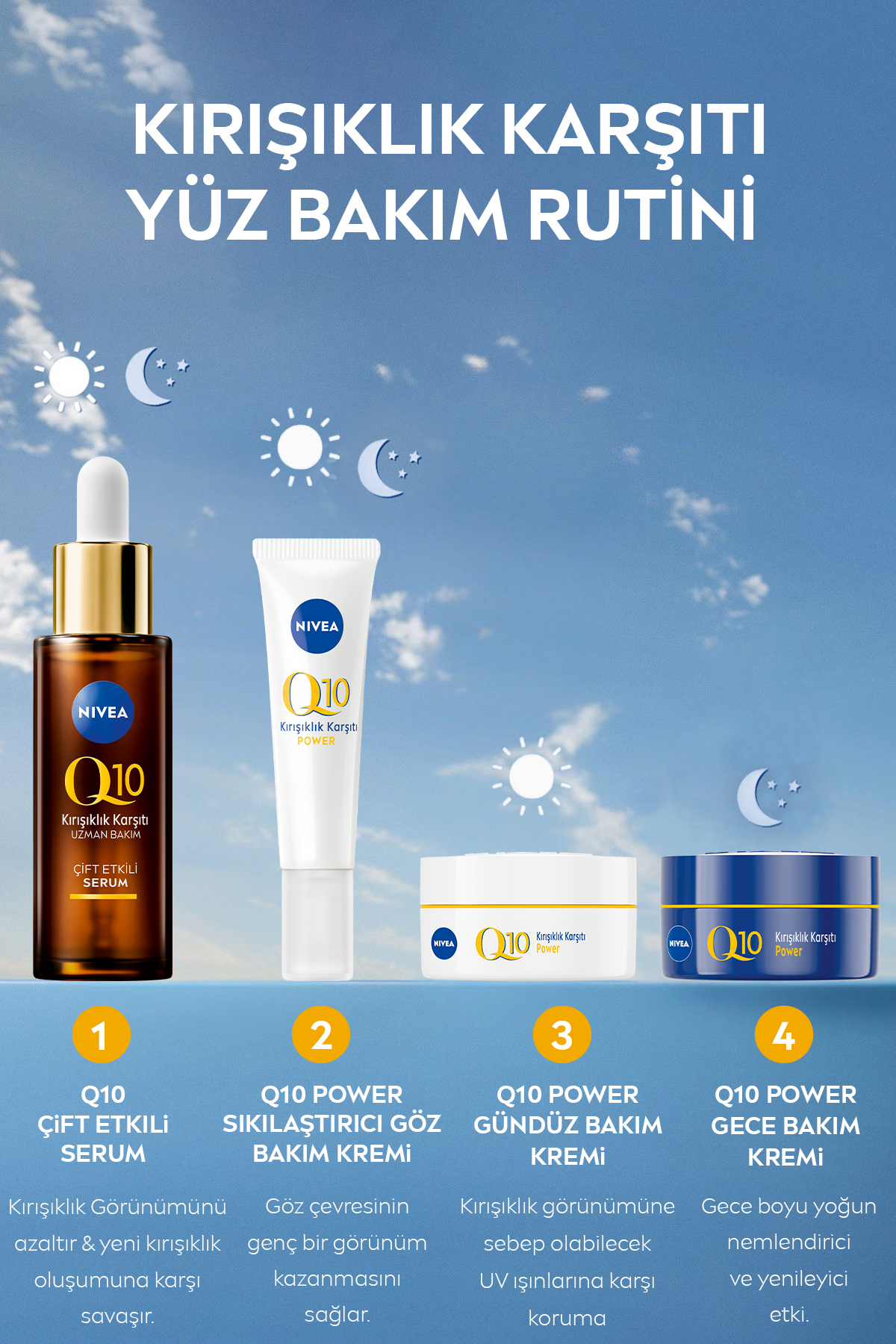 NIVEA Q10 KIRIŞIKLIK KARŞITI  GECE KREMİ 50ML-