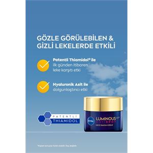 NIVEA CELLULAR LUMINOUS LEKE KARŞITI GECE KREMİ 50ML-