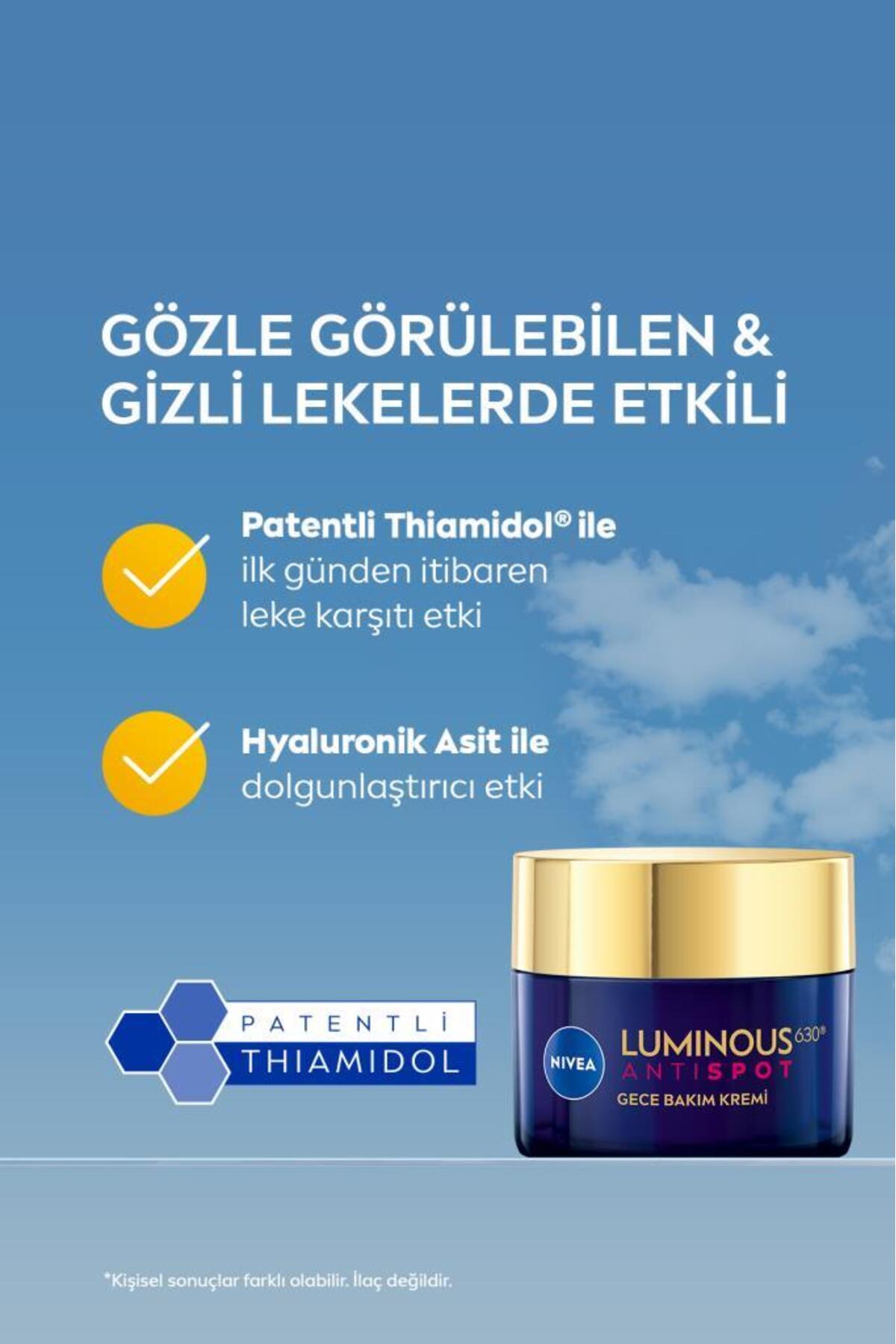 NIVEA CELLULAR LUMINOUS LEKE KARŞITI GECE KREMİ 50ML-