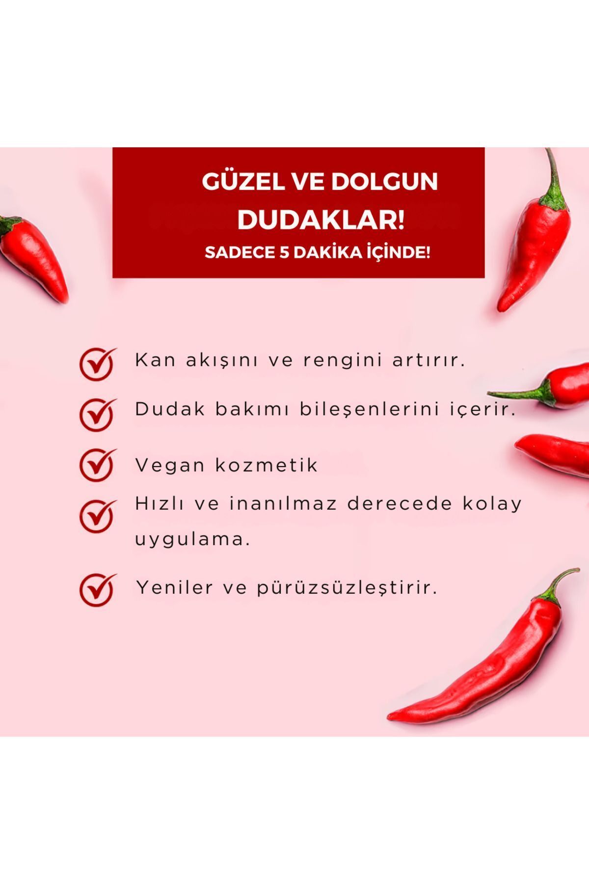 Eveline Oh! My Lips! Biber Ve Hyaluronik Asit Ile-